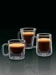 Двустенни чаши за кафе 85 мл, 2 броя, COSTARICA, LUIGI BORMIOLI Италия