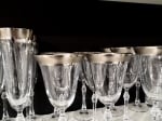 PARUS SILVER чаши за вино със сребърен кант 250 мл - 6 броя, Bohemia Crystalite
