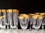 PARUS GOLD чаши за шампанско със златен кант 190 мл - 6 броя, Bohemia Crystalite