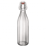 OXFORD стъклена бутилка с метален механизъм 1 литър, Bormioli Rocco Италия
