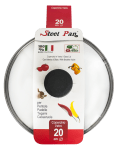 Стъклен капак 24 см, STEEL PAN Италия