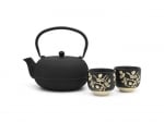Комплект чугунен чайник с порцеланови чаши Sichuan, 3 части, BREDEMEIJER Нидерландия