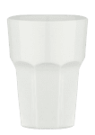Чаша за вода и безалкохолни напитки 360 мл PREMIUM, бял цвят, поликарбонат