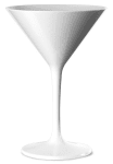 Чаша за мартини 200 мл PREMIUM, бял цвят, поликарбонат