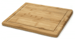 Бамбукова дъска за рязане и сервиране с улей 34.3 x 29.2 x 1.9 см