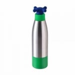Стоманена бутилка за вода 500 мл RAINBOW, синя капачка тип кранче, United Colors Of Benetton