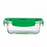 Комплект 3 броя стъклени кутии за съхранение с цветни капаци, United Colors Of Benetton
