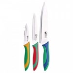 Комплект 3 броя ножове Rainbow цветни дръжки, United Colors Of Benetton