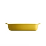 Керамична тава 36.5 x 23.5 см RECTANGULAR OVEN DISH, жълт цвят, EMILE HENRY Франция