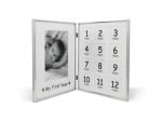 Рамка за бебешки снимки със сребърно покритие, 1-ва годинка, ZILVERSTAD Нидерландия
