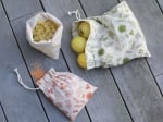 Многократна памучна торбичка за пазаруване - 25 х 30 см, PEBBLY Франция
