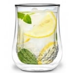Двустенни чаши за вода / сок 300 мл DIAMANTE, 2 броя, Vialli Design Полша