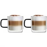 Двустенни чаши за чай 350 мл CARBON, 2 броя, Vialli Design Полша