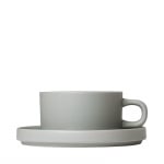 Керамичен сет за чай 170 мл PILAR, 4 части, цвят светло-сив (Mirage Grey), BLOMUS Германия