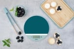 Електронна кухненска везна, син цвят, PEBBLY Франция