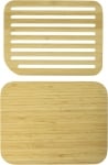 Комплект бамбукова дъска за хляб и щипка, PEBBLY Франция