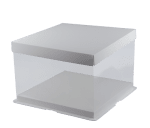 Квадратна кутия за торта 34 x 34 x 18 см за еднократна употреба