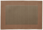 Правоъгълна подложка за хранене с кант 45 x 30 см PVC, цвят бронз, 6 броя