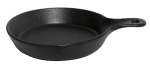 Керамичен МИНИ тиган за сервиране 16.4 x 3.5 см, черен цвят