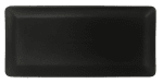 Керамично правоъгълно плато 31.5 x 14.8 см, черен цвят