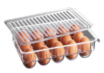 Кутия за 15 броя яйца, бял цвят, HOME