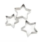 Комплект метални форми за бисквити Звезда Norsk, 3 части, Luigi Ferrero