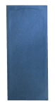 Хартиен джоб за прибори със салфетка 11 x 25 см, 125 броя, син цвят