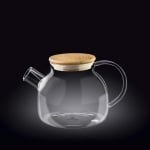 Чайник от термо стъкло с бамбуков капак 950 мл Thermo Glass, WILMAX Англия