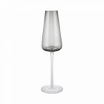 Стъклени чаши за шампанско 200 мл BELO - 2 броя, цвят опушено сиво (Smoke), BLOMUS Германия