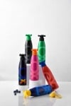 Стоманена бутилка за вода 500 мл Black & Rainbow, капачка тип кранче, United Colors Of Benetton