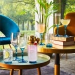 Чаши за шампанско 210 мл със синьо столче FLORIAN BLUE, 6 броя, Bormioli Rocco Италия