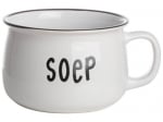 Порцеланова чаша - купа за супа 500 мл Soep, бял цвят, Kapimex Холандия