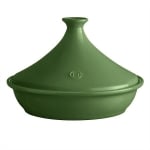Керамичен Тажин 32 см TAGINE С ПОДПРАВКИ, зелен цвят, EMILE HENRY Франция