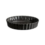 Керамична форма за тарт 28 см DEEP FLAN DISH, черен цвят, EMILE HENRY Франция