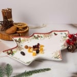 Порцеланово коледно плато Елха 30 см