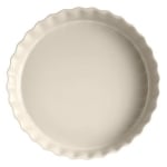 Керамична форма за тарт 32 см DEEP TART DISH, цвят екрю, EMILE HENRY Франция