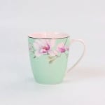 Порцеланов комплект чаши за чай 360 мл - 6 броя, TIFFANY BLUE MAGNOLIA