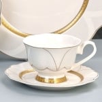 Порцеланов сервиз за кафе или чай 220 мл, 12 части, Royal Gold Morello