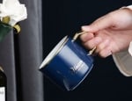 Порцеланова чаша за чай 250 мл с чинийка и лъжичка, BLUE DREAM