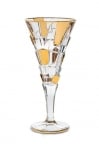 Crack Gold кристални чаши за вино 230 мл - 6 броя, Bohemia Crystal