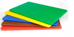 Дъска за рязане полиетилен 250 x 400 x 12 мм, БЯЛ цвят