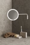 Увеличително огледало MODO за стенен монтаж с LED светлина, бял цвят, BLOMUS Германия