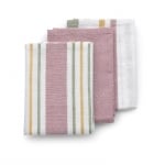 Комплект от 3 броя домакински кърпи за съдове 65 x 45 см PASADO, пастелено розов цвят, KELA Германия