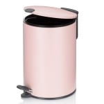 Кош за отпадъци с педал 3 литра MATS, розов цвят, KELA Германия