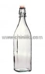 Swing стъклена бутилка с метален механизъм 125 мл, Bormioli Rocco Италия