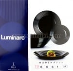 Harena Black сервиз за хранене 19 елемента, Luminarc Франция