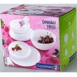 DIWALI WHITE сервиз за хранене 19 елемента, Luminarc Франция