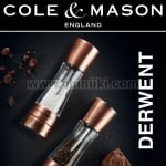 Комплект мелнички за сол и пипер Derwent 19 см, ЦВЯТ МЕД, Cole & Mason Англия