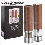Комплект електрически мелнички за сол и пипер Cheltenham 21. см, Cole & Mason Англия