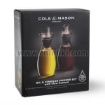 Комплект за олио и оцет с регулируем дозатор, Cole & Mason Англия